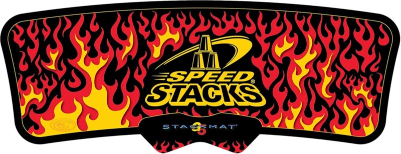 Speedstacks Speed Stacks G5 Stack Mat For Puzzle and Cup Stacks Black Flame - Image 1